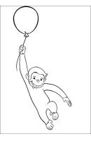 Curious George kleurplaat 17